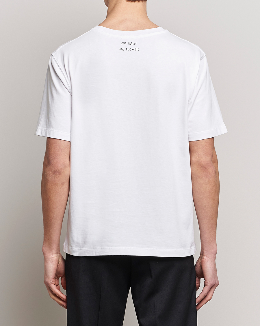 Hombres | Camisetas | Lardini | Fiore Tasca Printet Logo T-Shirt White