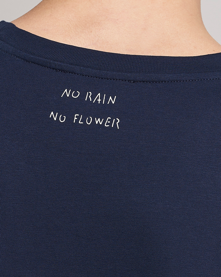 Hombres | Camisetas | Lardini | Fiore Tasca Printet Logo T-Shirt Navy