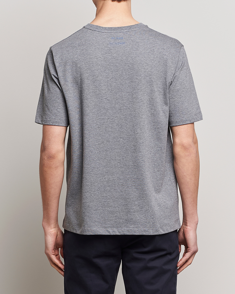 Hombres | Camisetas | Lardini | Fiore Tasca Printet Logo T-Shirt Grey