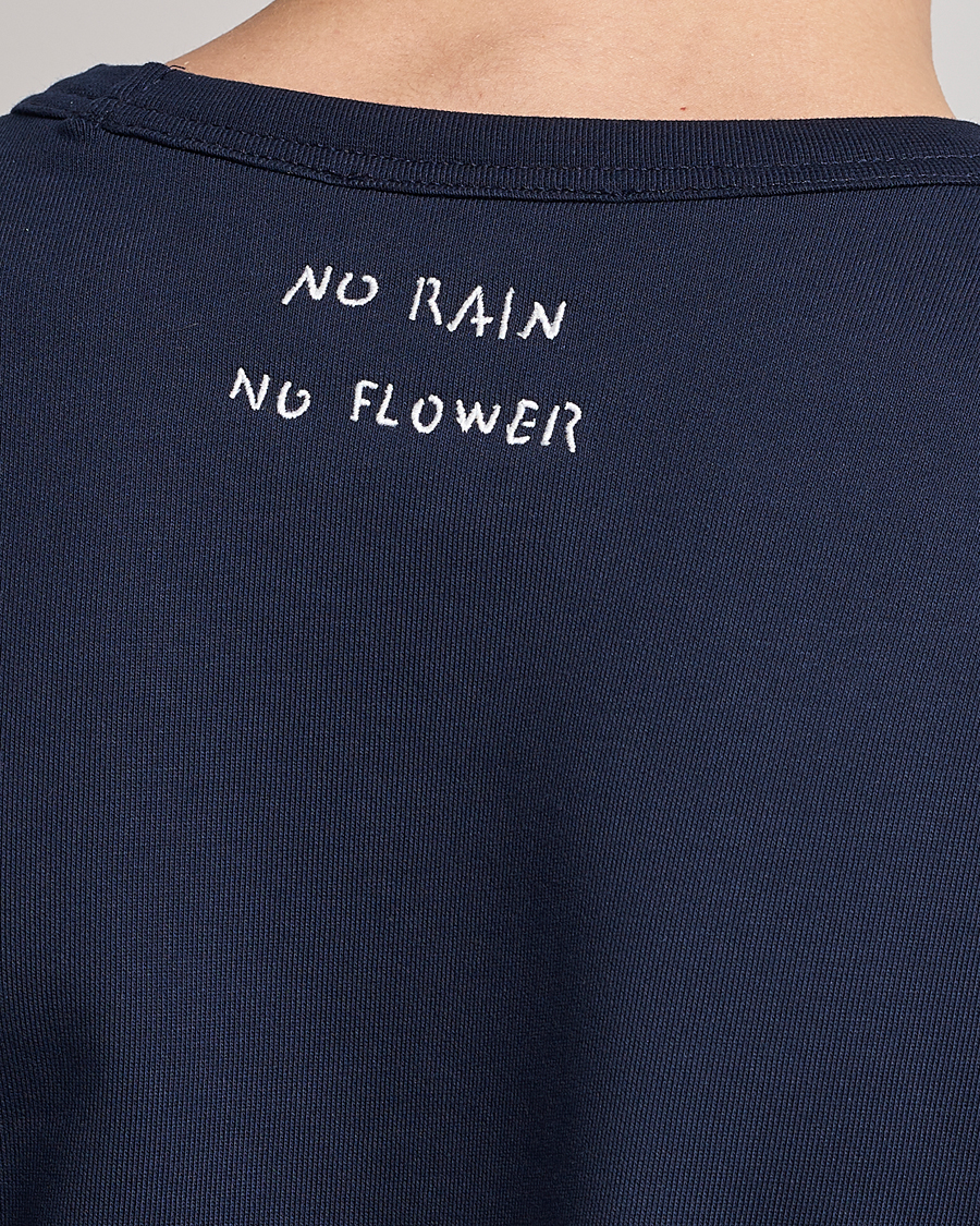 Hombres | Jerséis y prendas de punto | Lardini | Cotton Embroidery Logo Sweatshirt Navy