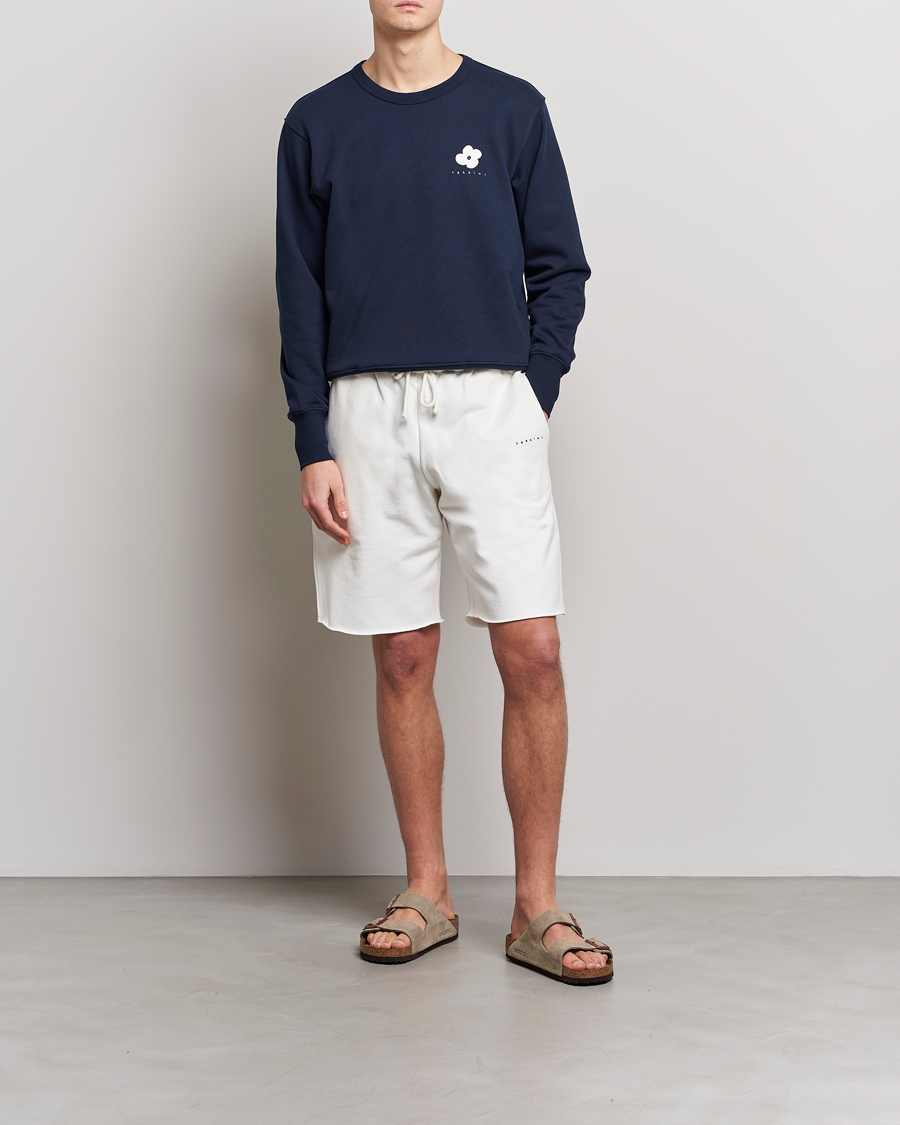 Hombres | Pantalones cortos | Lardini | Cotton Embroidery Shorts White