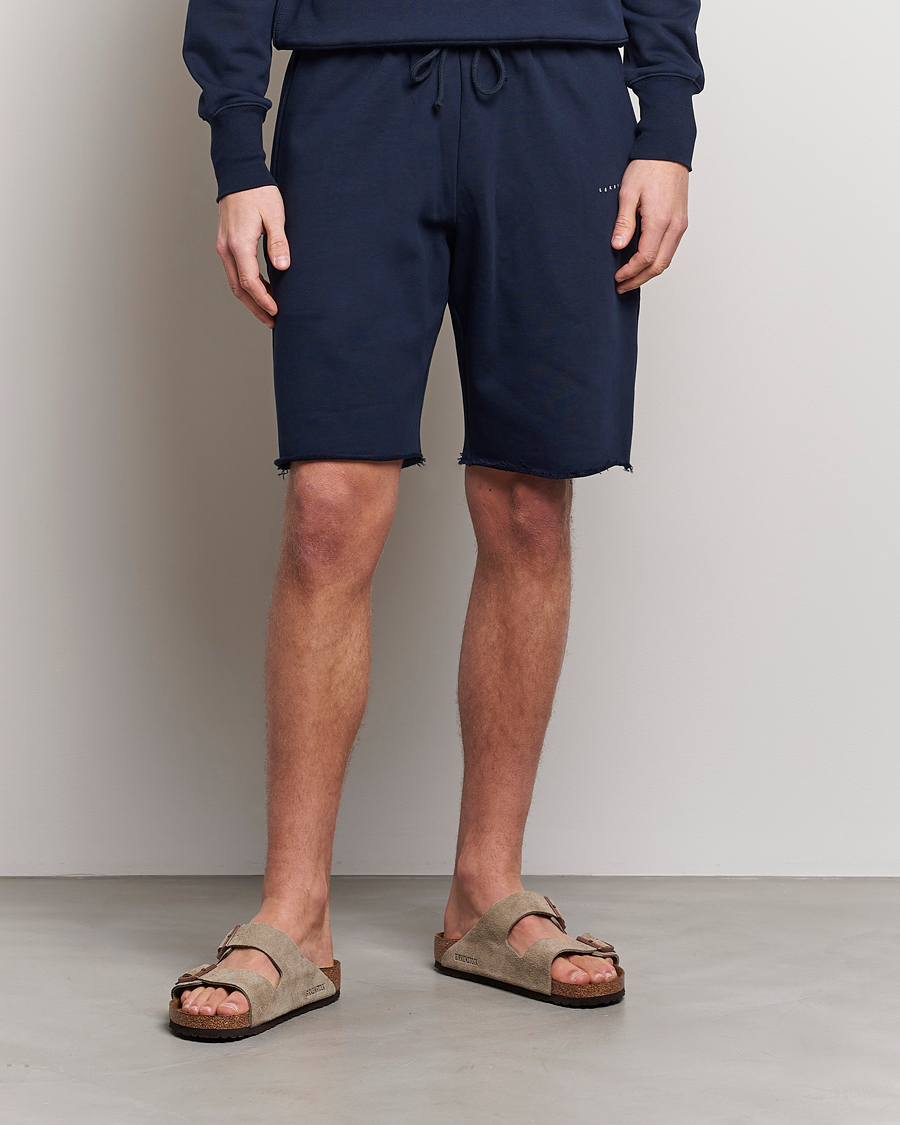 Hombres | Pantalones cortos | Lardini | Cotton Embroidery Shorts Navy