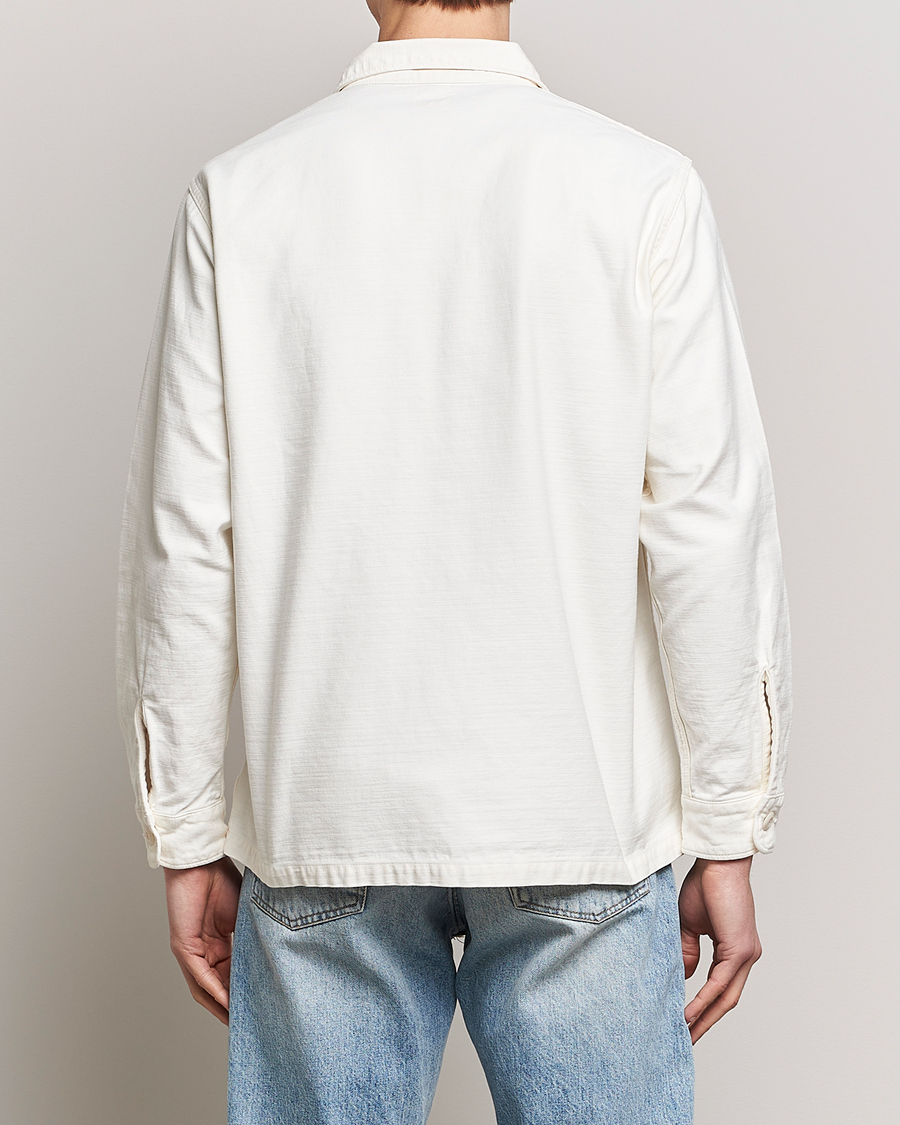 Hombres | Camisas | orSlow | Cotton Sateen US Army Overshirt Ecru