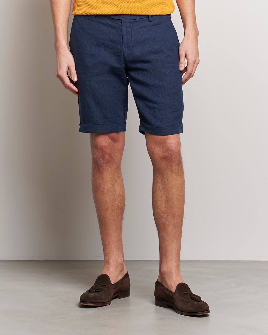 Hombres | Pantalones cortos | Lardini | Linen Shorts Navy