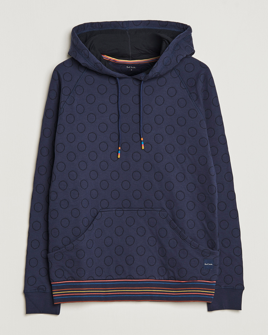 Hombres | Jerséis y prendas de punto | Paul Smith | Jacquard Hoodie Navy