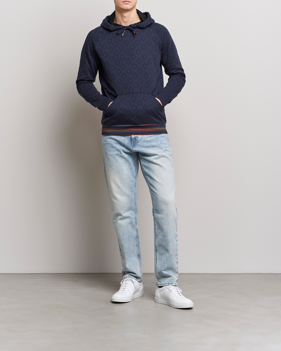 Hombres | Jerséis y prendas de punto | Paul Smith | Jacquard Hoodie Navy