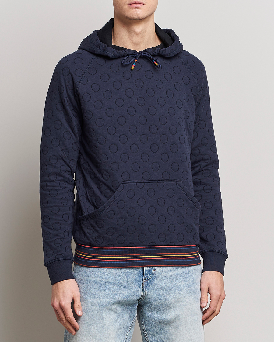 Hombres | Jerséis y prendas de punto | Paul Smith | Jacquard Hoodie Navy