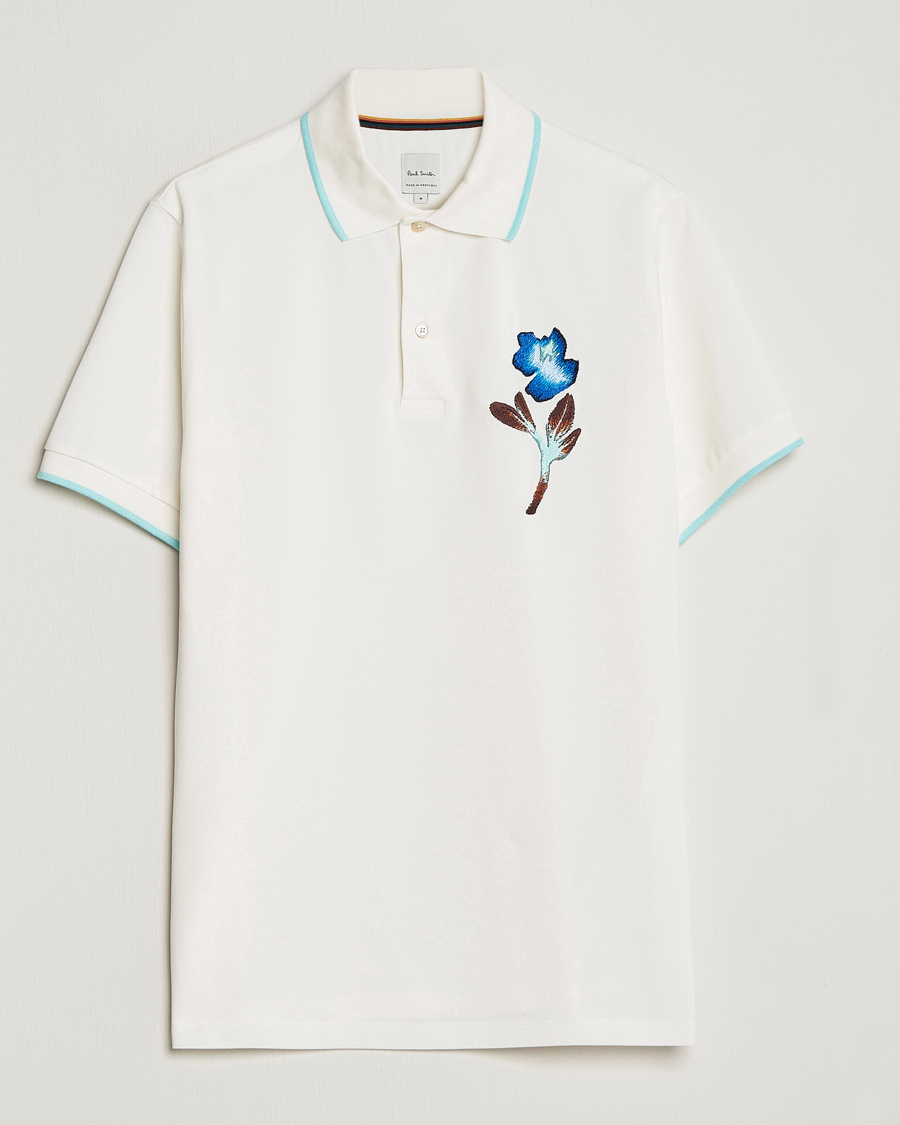 Hombres | Polos | Paul Smith | Floral Polo White