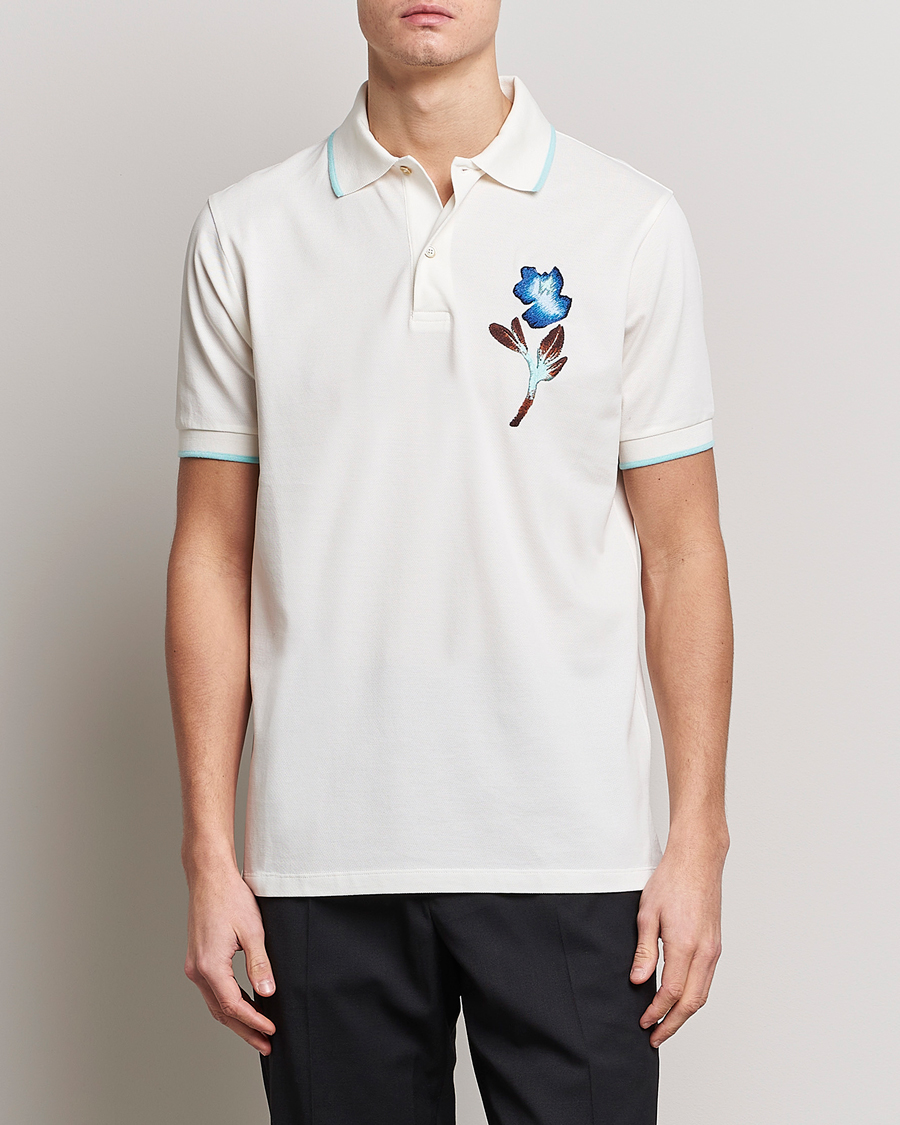 Hombres | Polos | Paul Smith | Floral Polo White