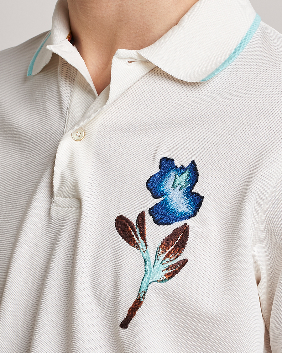 Hombres | Polos | Paul Smith | Floral Polo White