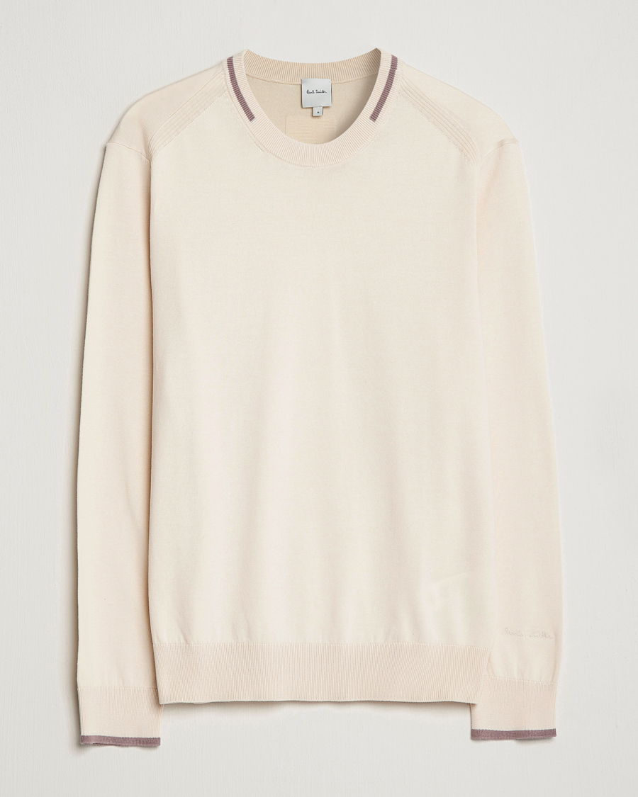 Hombres | Jerséis y prendas de punto | Paul Smith | Organic Cotton Knitted Sweater Off White