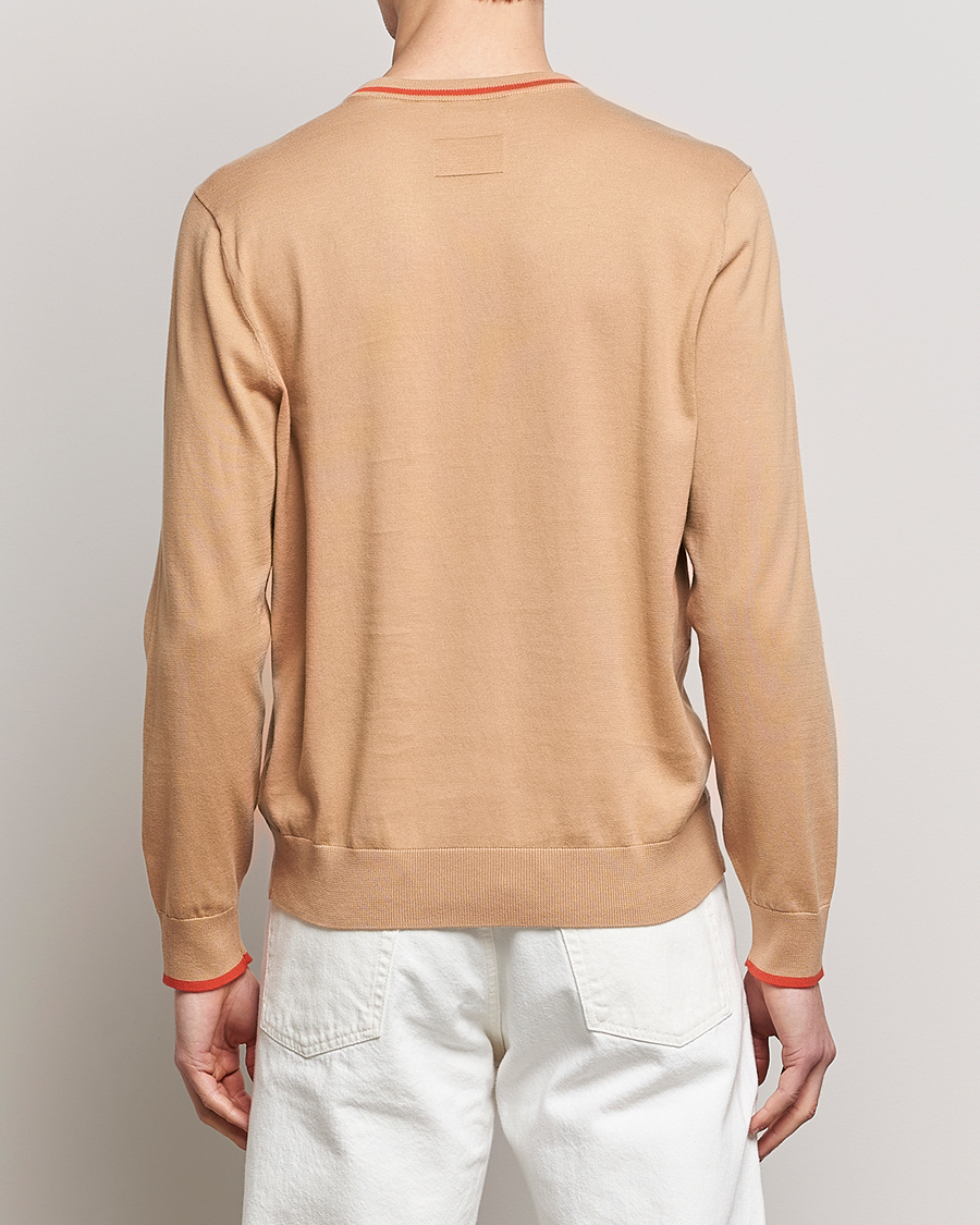 Hombres | Jerséis y prendas de punto | Paul Smith | Organic Cotton Knitted Sweater Light Beige