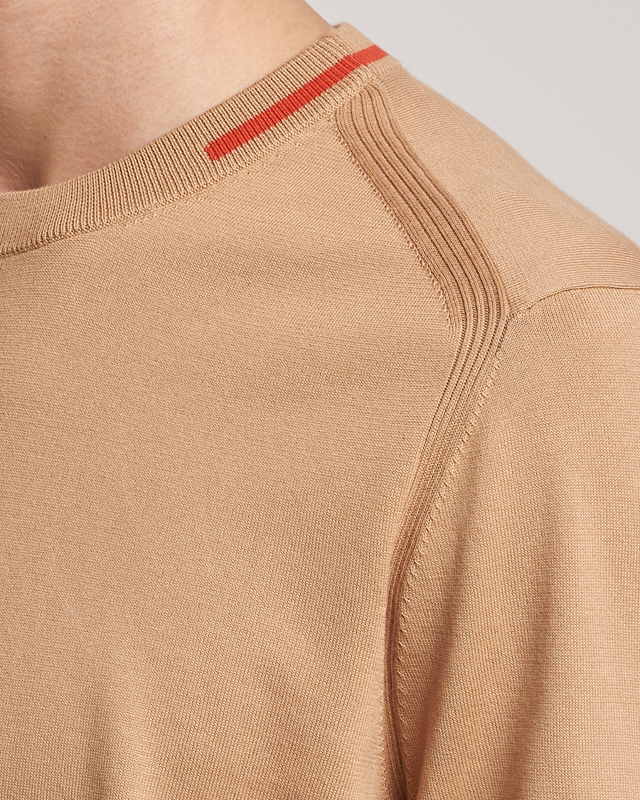 Hombres | Jerséis y prendas de punto | Paul Smith | Organic Cotton Knitted Sweater Light Beige