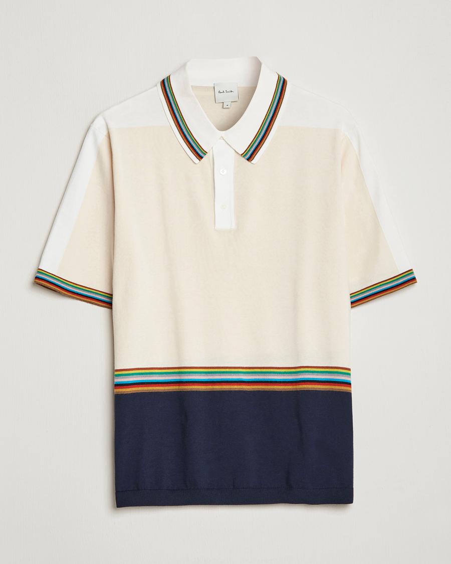 Hombres | Jerséis y prendas de punto | Paul Smith | Organic cotton Knitted Polo White