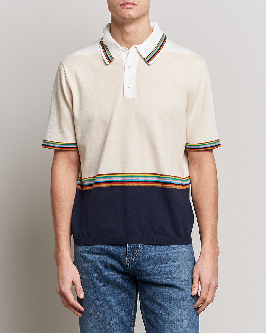 Hombres | Jerséis y prendas de punto | Paul Smith | Organic cotton Knitted Polo White