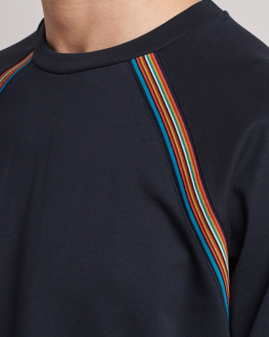 Hombres | Jerséis y prendas de punto | Paul Smith | Raglan Cotton Sweatshirt Dark Navy
