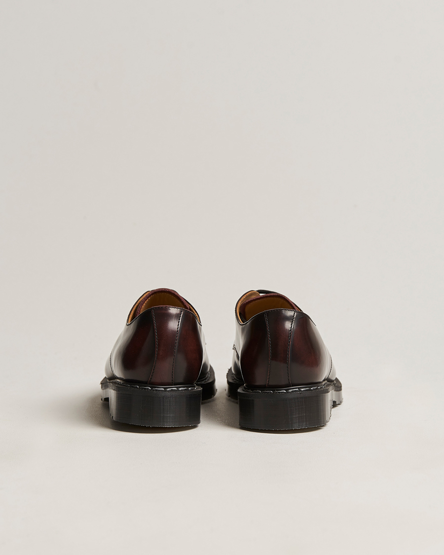 Hombres | Zapatos derby | Solovair | 3 Eye Gibson Shoe Burgundy Shine