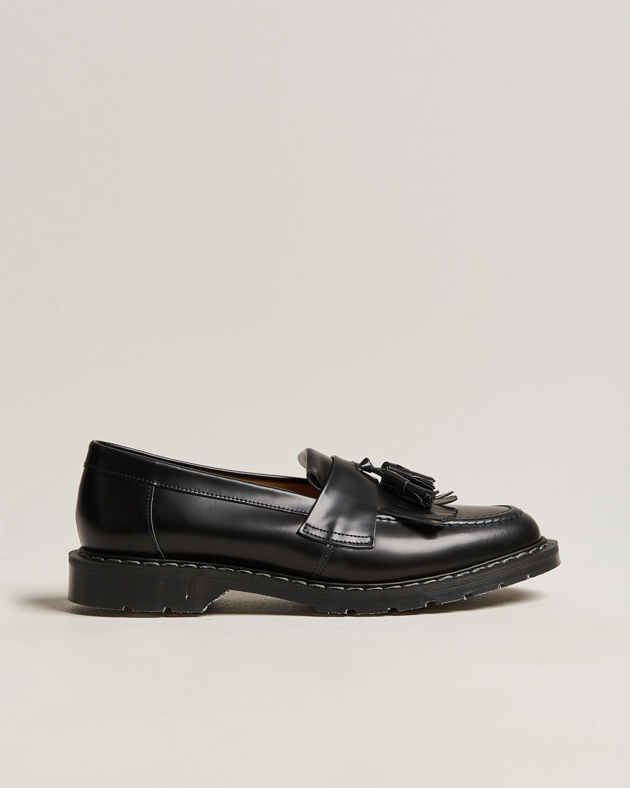 Hombres | Solovair Tassel Loafer Black Shine | Solovair | Tassel Loafer Black Shine