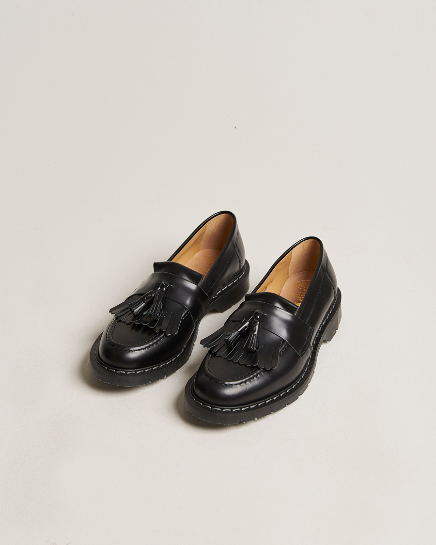 Hombres | Solovair Tassel Loafer Black Shine | Solovair | Tassel Loafer Black Shine