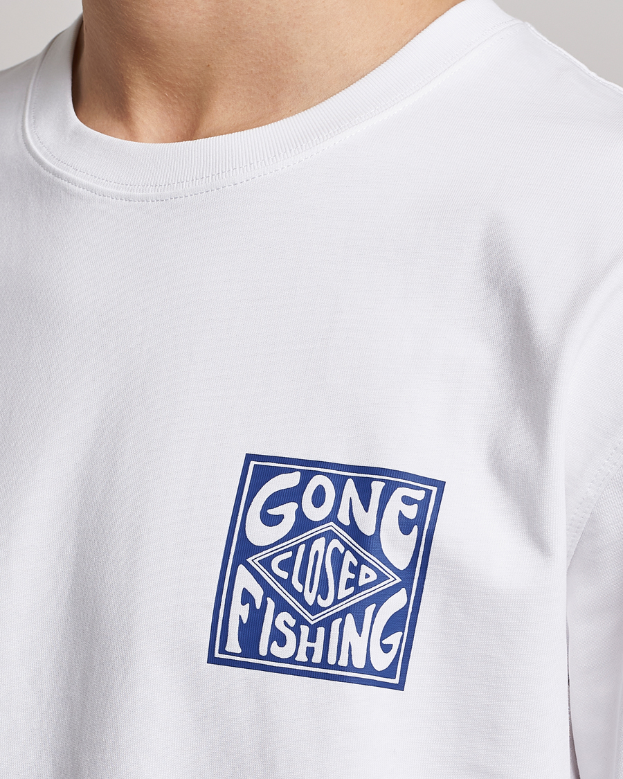 Hombres | Camisetas | Samsøe Samsøe | Samsøe & Samsøe Gone Fishing T-Shirt White