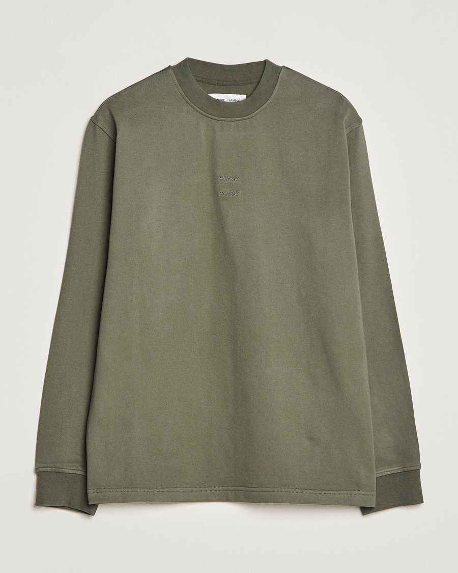 Hombres | Camisetas | Samsøe Samsøe | Samsøe & Samsøe Samer Long Sleeve T-Shirt Beetle
