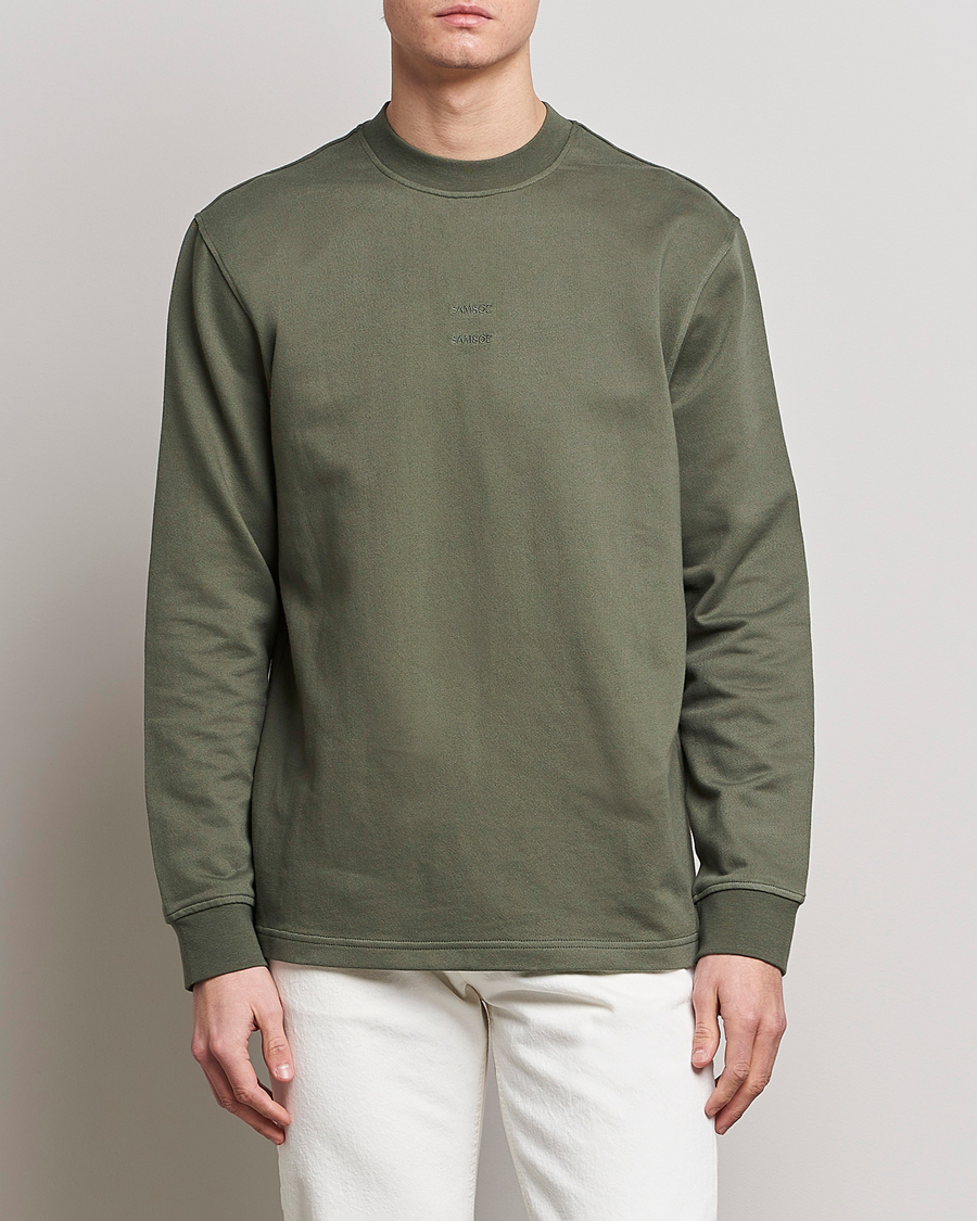 Hombres | Camisetas | Samsøe Samsøe | Samsøe & Samsøe Samer Long Sleeve T-Shirt Beetle