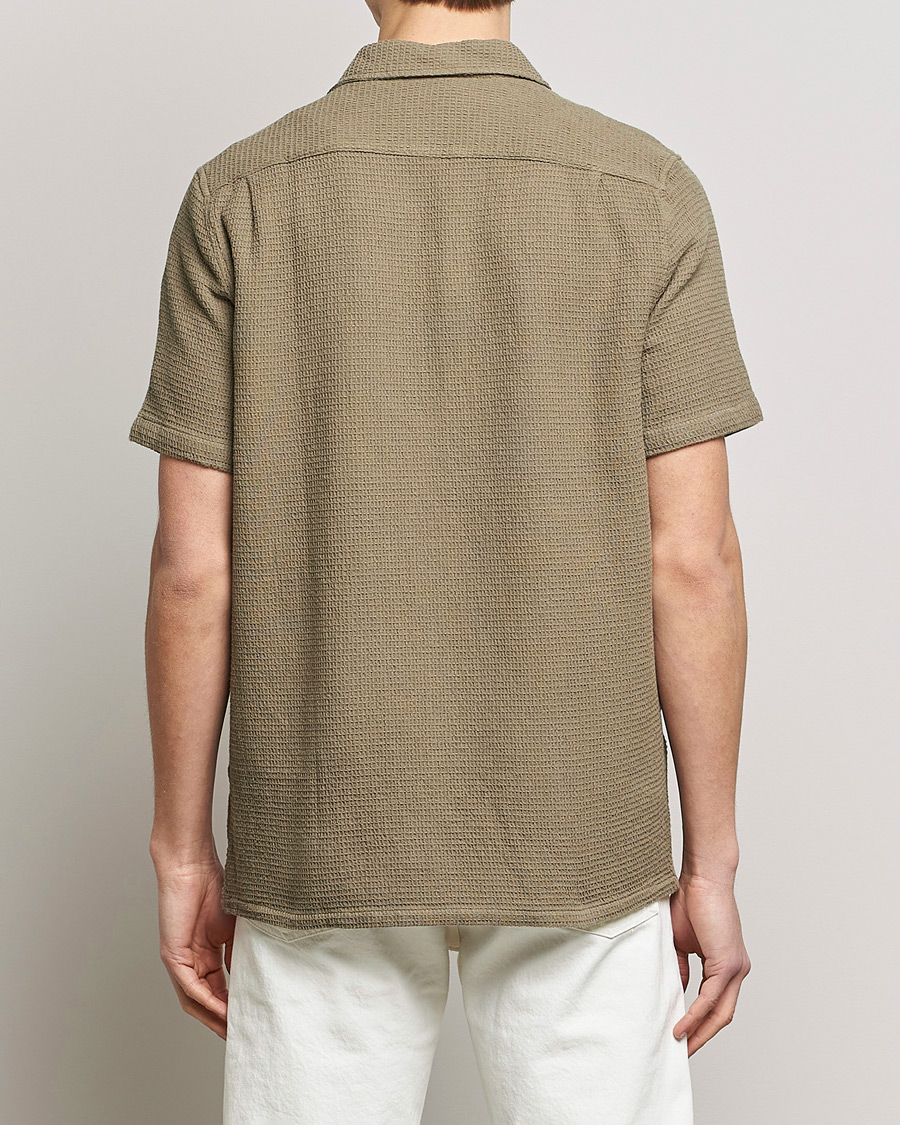 Hombres | Camisas | Samsøe Samsøe | Samsøe & Samsøe Avan Organic Cotton Short Sleeve Shirt Brindle