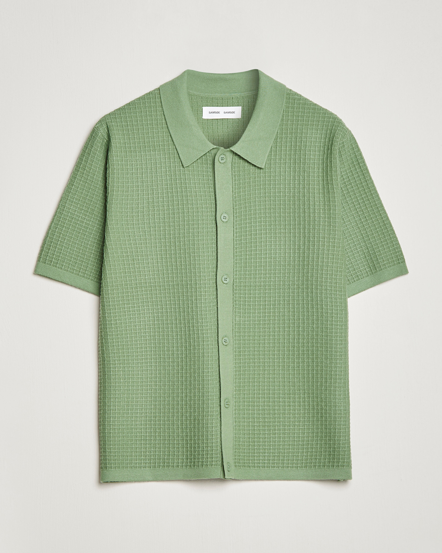 Hombres | Polos | Samsøe Samsøe | Samsøe & Samsøe Derek Polo Shirt Basil