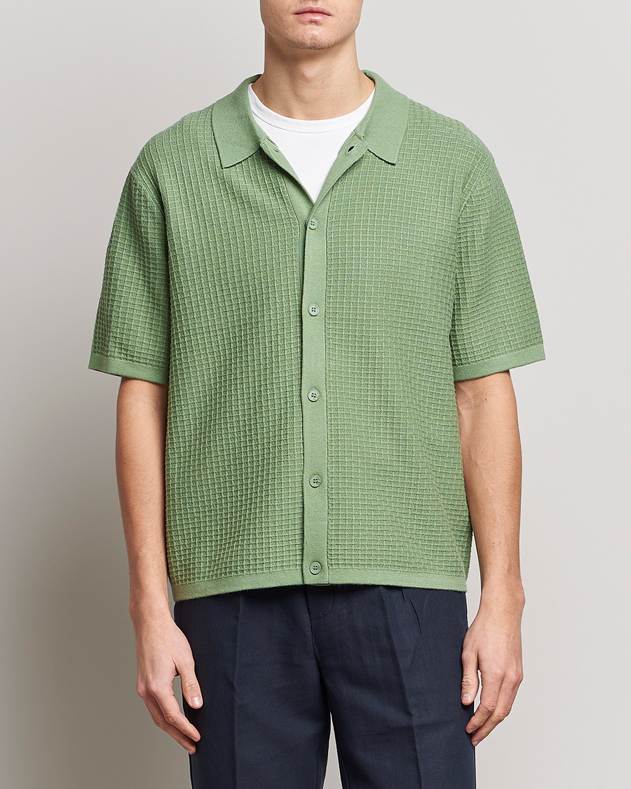 Hombres | Polos | Samsøe Samsøe | Samsøe & Samsøe Derek Polo Shirt Basil