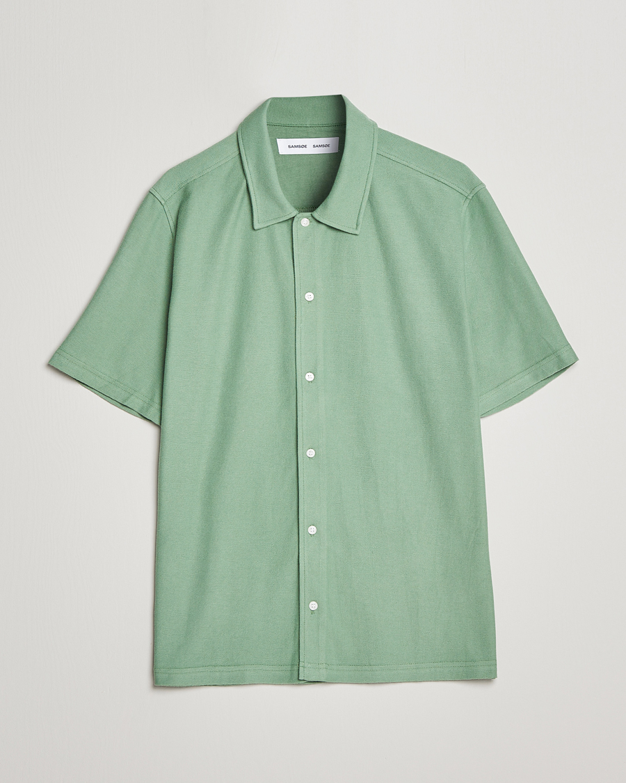 Hombres | Camisas | Samsøe Samsøe | Samsøe & Samsøe Kvistbro Organic Cotton Shirt Basil