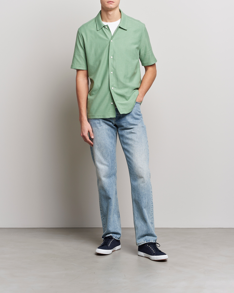 Hombres | Camisas | Samsøe Samsøe | Samsøe & Samsøe Kvistbro Organic Cotton Shirt Basil