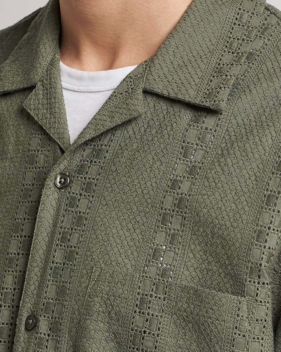 Hombres | Camisas | Samsøe Samsøe | Samsøe & Samsøe Emerson Cotton Short Sleeve Shirt Beetle