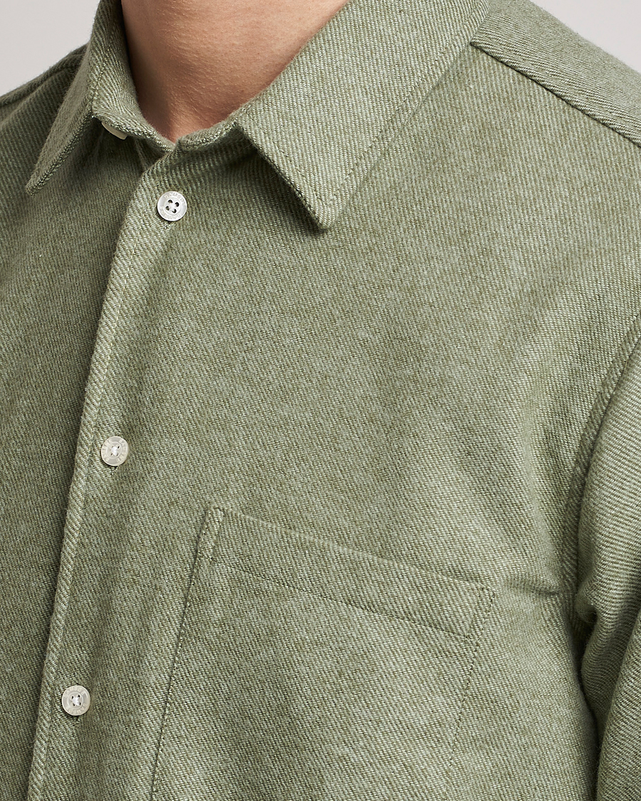 Hombres | Camisas | Samsøe Samsøe | Samsøe & Samsøe Liam Organic Cotton Shirt Basil Melange