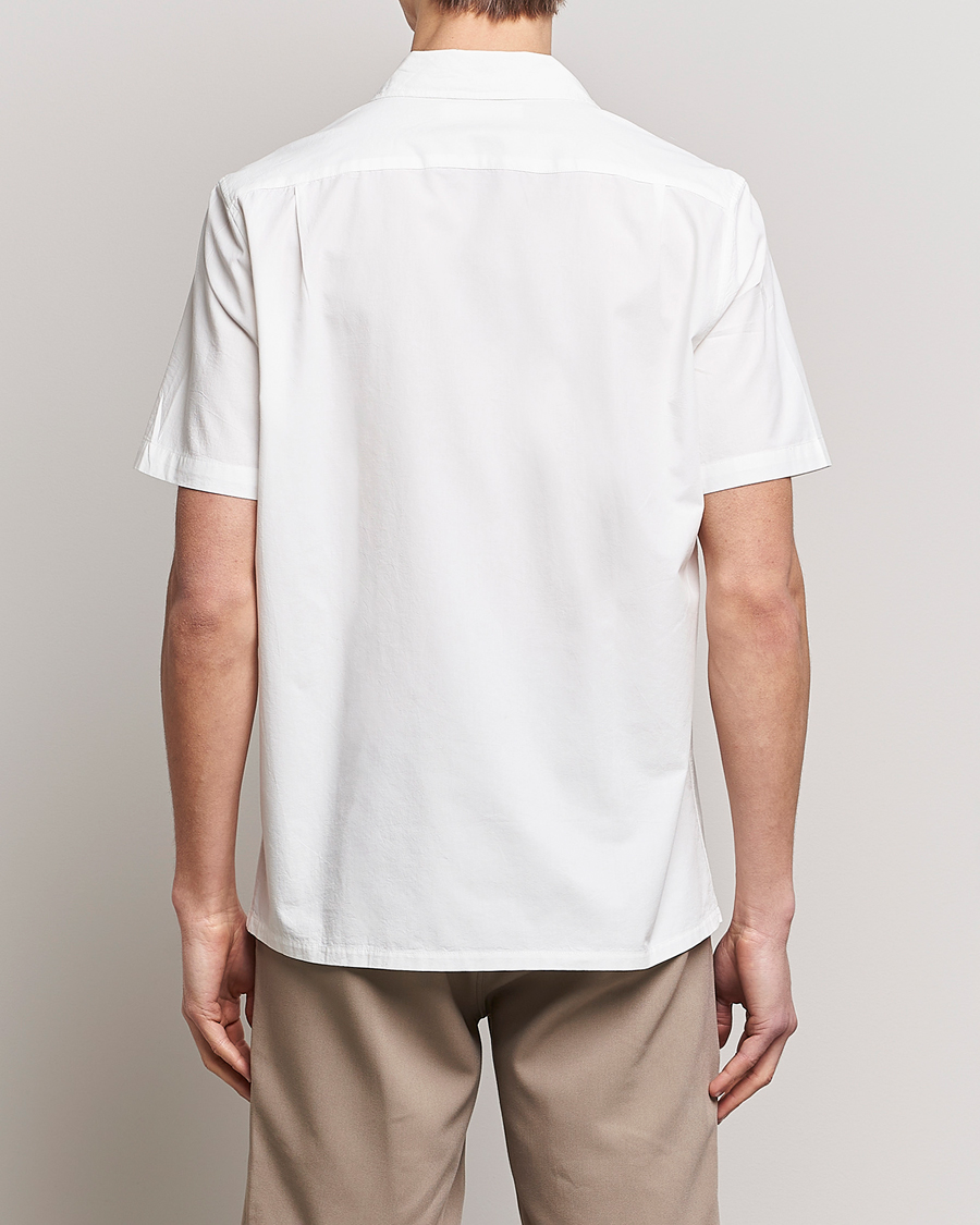 Hombres | Camisas | Samsøe Samsøe | Samsøe & Samsøe Avan Organic Cotton Short Sleeve Shirt White