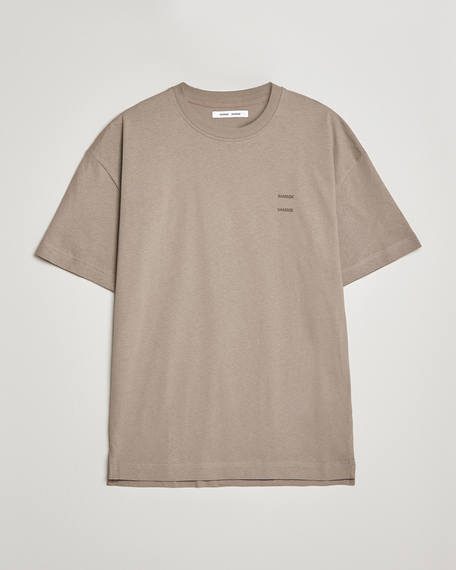 Hombres | Camisetas | Samsøe Samsøe | Samsøe & Samsøe Joel Organic Cotton T-Shirt Brindle