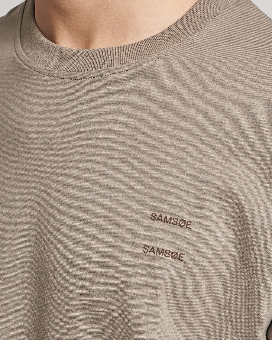 Hombres | Camisetas | Samsøe Samsøe | Samsøe & Samsøe Joel Organic Cotton T-Shirt Brindle