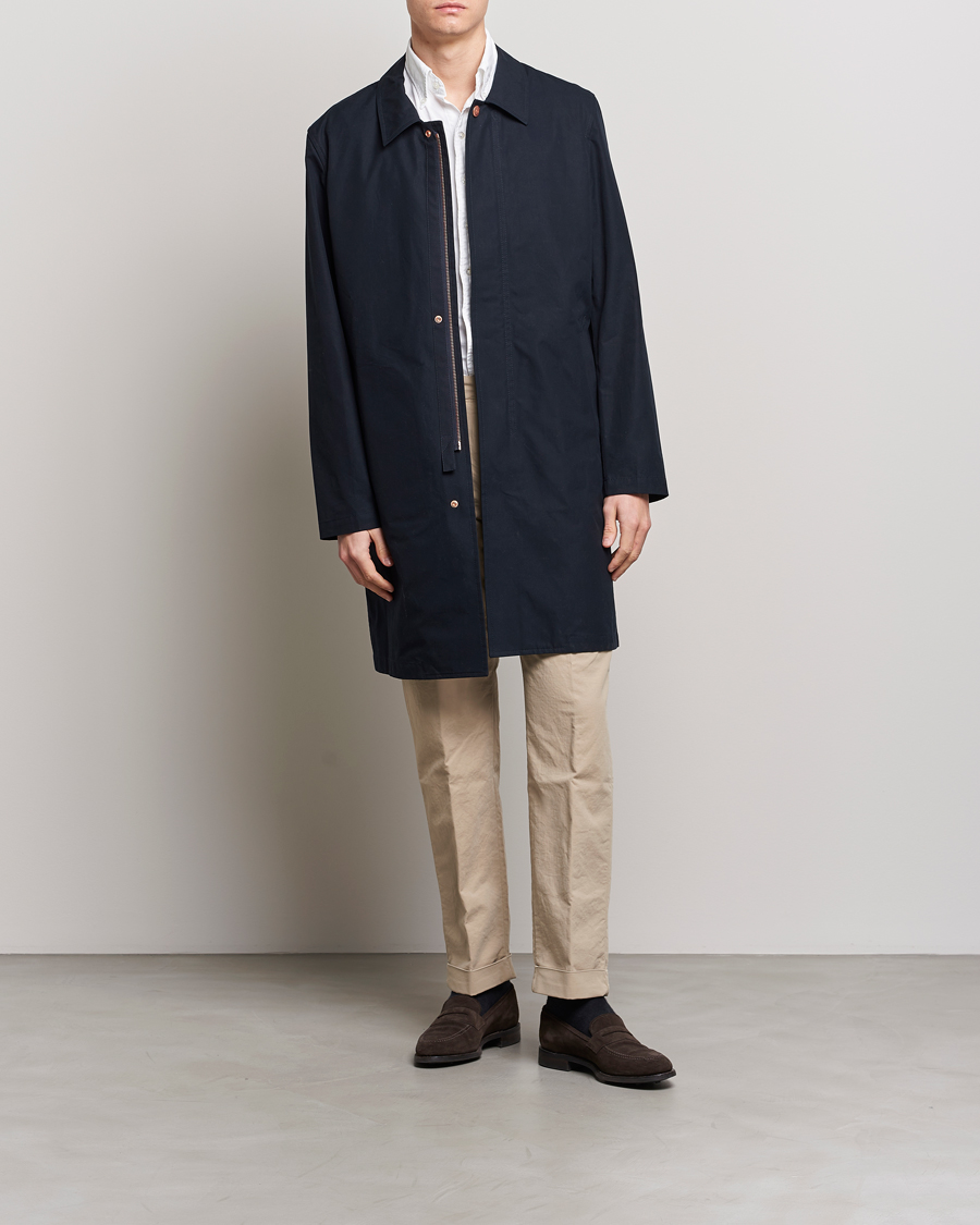 Hombres | Abrigos y chaquetas | Private White V.C. | Unlined Cotton Ventile Mac Coat 3.0 Midnight