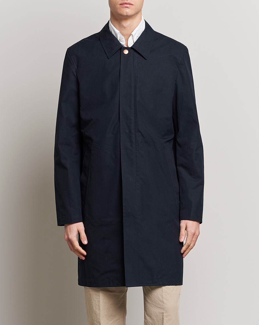 Hombres | Abrigos y chaquetas | Private White V.C. | Unlined Cotton Ventile Mac Coat 3.0 Midnight