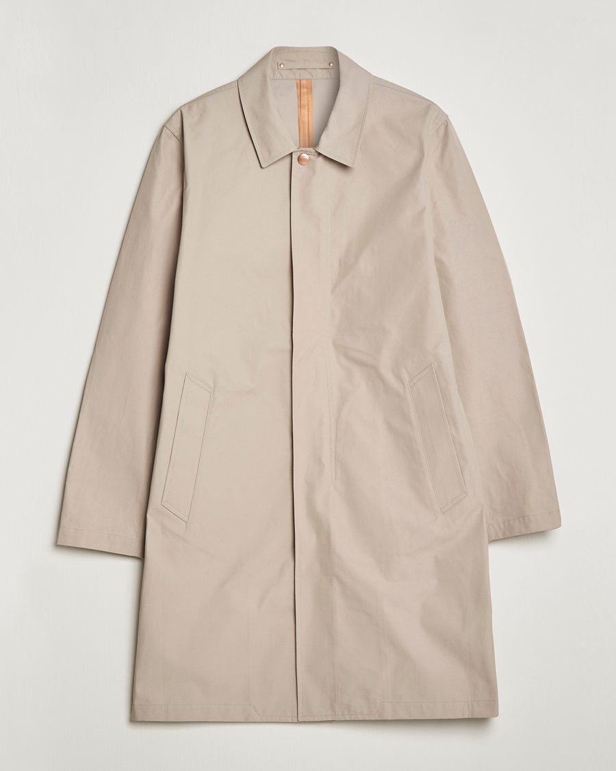 Hombres | Abrigos y chaquetas | Private White V.C. | Unlined Cotton Ventile Mac Coat 3.0 Plaza Taupe