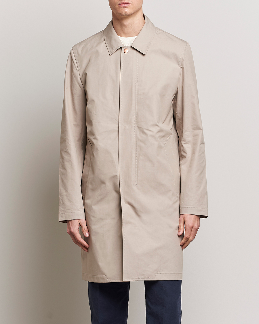 Hombres | Abrigos y chaquetas | Private White V.C. | Unlined Cotton Ventile Mac Coat 3.0 Plaza Taupe
