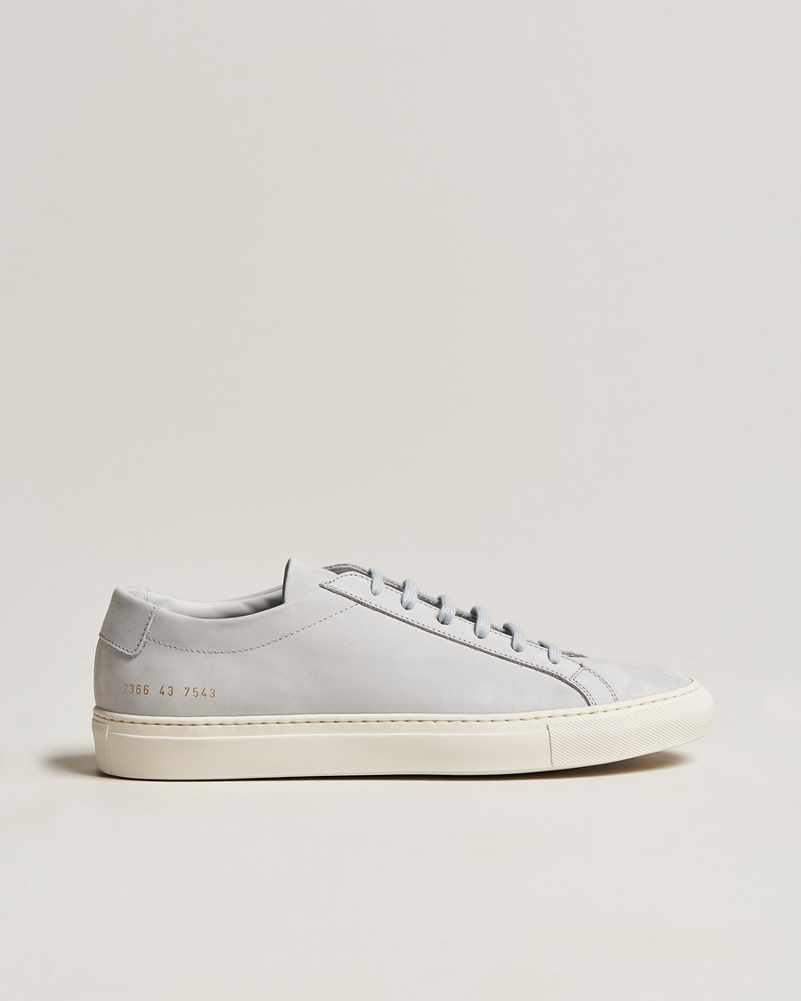 Hombres | Common Projects Original Achilles Nubuck Sneaker Grey | Common Projects | Original Achilles Nubuck Sneaker Grey