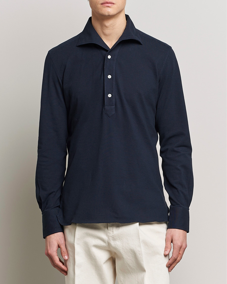 Hombres | Camisas | 100Hands | Signature One Piece Jersey Polo Navy