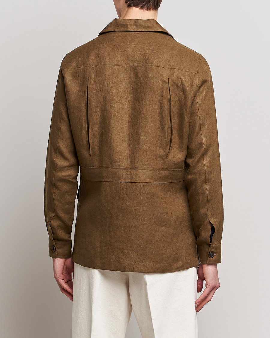 Hombres | Abrigos y chaquetas | 100Hands | Linen Travellers Jacket Green
