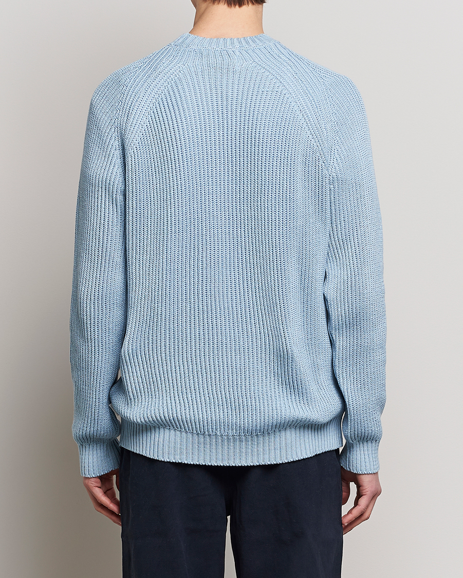 Hombres | Jerséis y prendas de punto | Peregrine | Harry Organic Cotton Sweater Seafoam