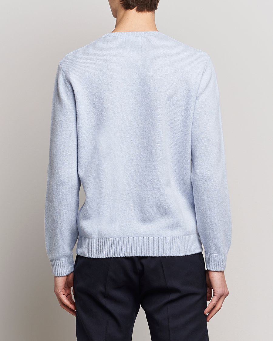 Hombres | Jerséis y prendas de punto | Colorful Standard | Classic Merino Wool Crew Neck Polar Blue
