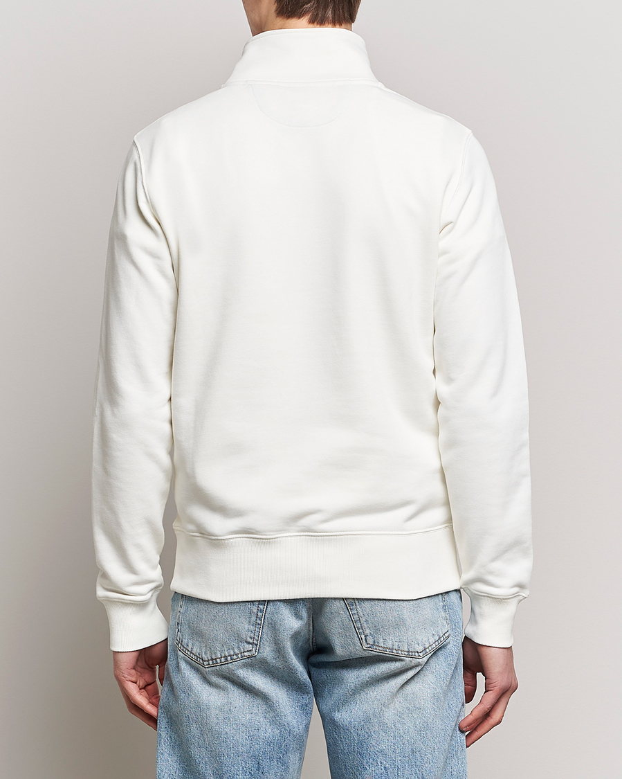 Hombres | Jerséis y prendas de punto | GANT | Original Shield Logo Half-Zip Eggshell