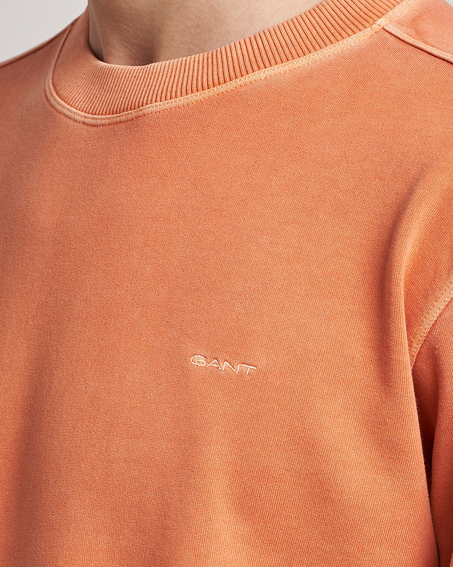 Hombres | Jerséis y prendas de punto | GANT | Sunbleached Crew Neck Sweatshirt Orange