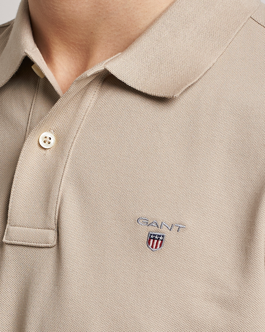 Hombres | Polos | GANT | The Original Polo Concrete Beige