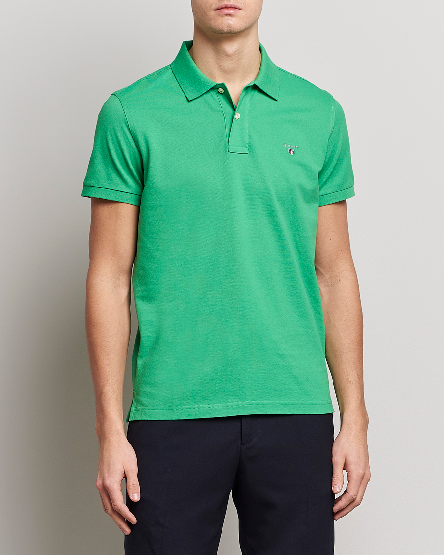 Hombres | Polos | GANT | The Original Polo Mid Green