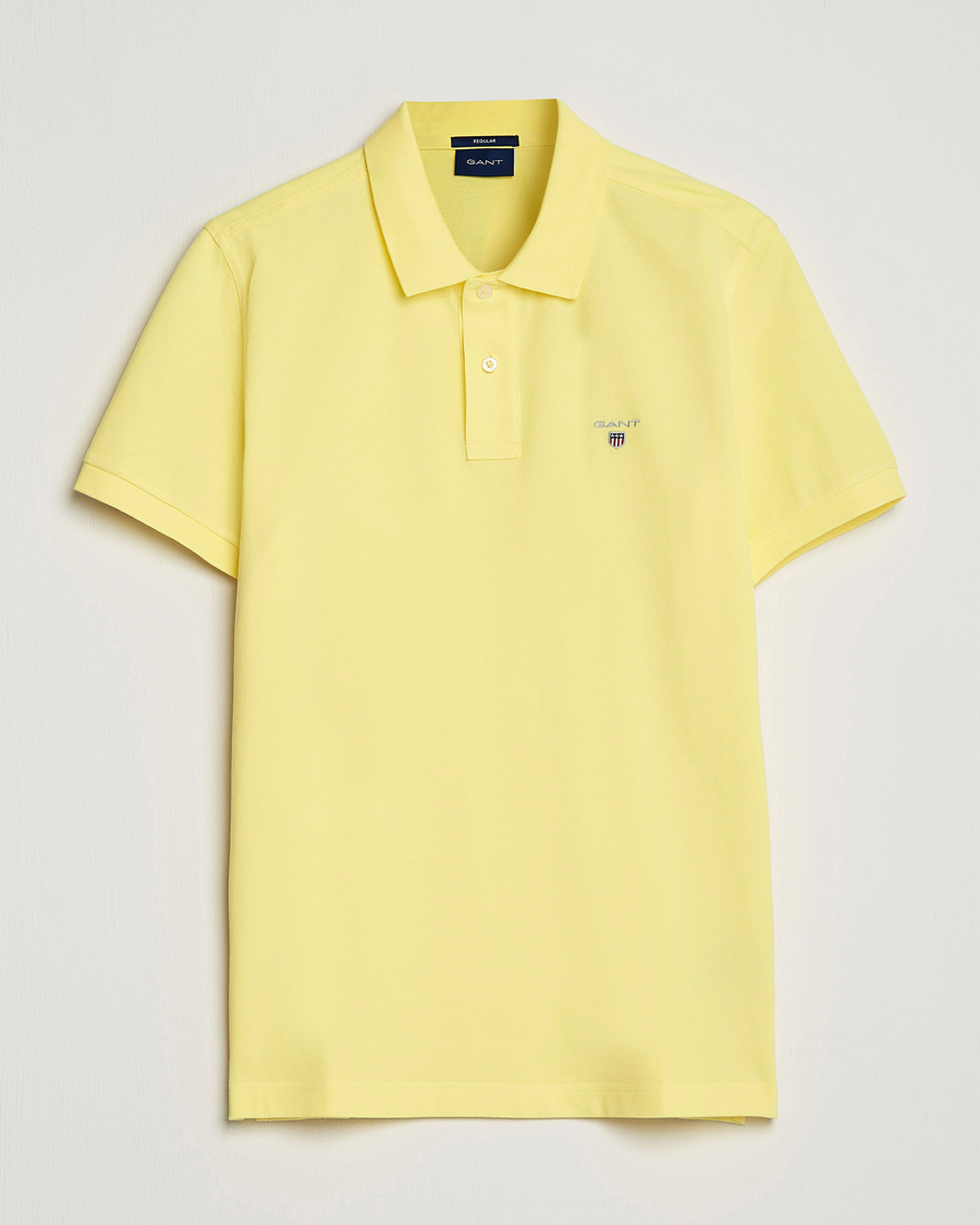 Hombres | Polos | GANT | The Original Polo Clear Yellow